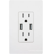 4A High-Speed Dual USB Charger Outlet and 2 Wall Plates